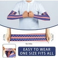 thumbnail image 2 of 4th of July Patriotic Arm Sleeves for Men Women American Flag UV Sun Protection Arm Sleeves for Outdoors Sports, 2 of 10