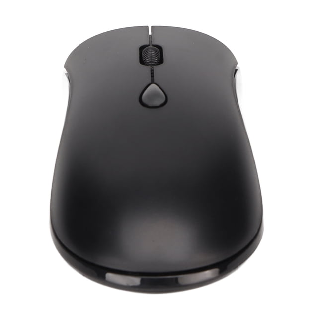 Ratón inalámbrico 2.4 G Bling Bling 1600 DPI ergonómico batería recargable Bluetooth 5.2 silencioso color negro
