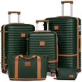 thumbnail image 1 of Joyway - Ensembles de Bagages 5 Pcs ABS Rigide à Roulettes Pivotantes - (Valise Extensible 20 Pouces24 Pouces) Valise Enregistrée 28 Po - Vert, 1 of 6