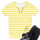 thumbnail image 2 of Camisas de Manga Corta para las Mujeres Casual Impresión No Estructurada Botón Arriba Blusa Cuello Tripulado Top de Verano, Tops de Manga Corta de las Mujeres Casual, 2 of 6