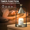 thumbnail image 4 of Candle Warmer Lamp with Timer, Dimmable Candle Light Electric Candle Warmer Compatible with Various Candles, Candle Holders for Home Decor, Gifts for Mothers Day/Birthday/House Warming, 4 of 6