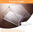 thumbnail image 4 of Uxcell 30Pack 25x34mm Acrylic Hinges Clear Folding Hinge Transparent Hardware Hinge, 4 of 5