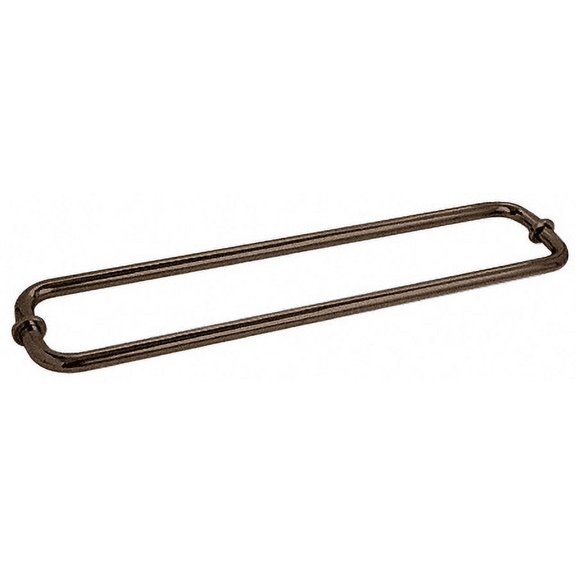 CRL BM24X240RB Oil Rubbed Bronze 24" BM Series Back-to-Back Tubular Towel Bars With Metal Washers