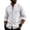 White, variant on XuJwPNcy Men Long Sleeve Linen Shirts Casual Mock Neck Button down Tops Fall Beach Vacation Shirts(White,X-Large)