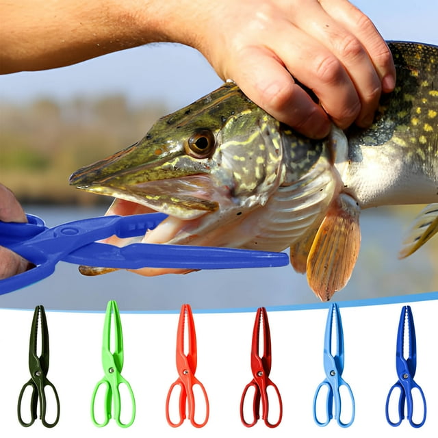 Prime Deals! Gspmoly Lightweight Plastic Clip Scissors Type Fish Clamp Floating Water Control Fish Fishing Tool Fishing Catch Fishing Gear Prime Deals