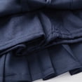 thumbnail image 6 of HILEELANG Little Girl School Uniform Pleated Scooter Skirt With Under Shorts Navy Blue Pull On Elastic Waist Skirt 6-7 Years, 6 of 8