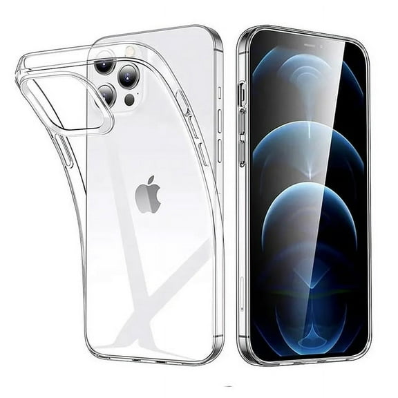 Clear Soft TPU Bumper Slim Cover Case ( with FREE Screen Protector) for iPhone 14 Pro Max