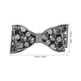 thumbnail image 3 of Shisuyan Versatile Style Bow Shoe Clip Black Rhinestones For High Heel Shoes 1 Pair, 3 of 8