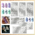 thumbnail image 3 of 6 placas para estampar uñas con letras, alfabetos, diseños para uñas, números, plantillas para uñas, tipografía personalizada, imágenes para manicura., 3 of 7