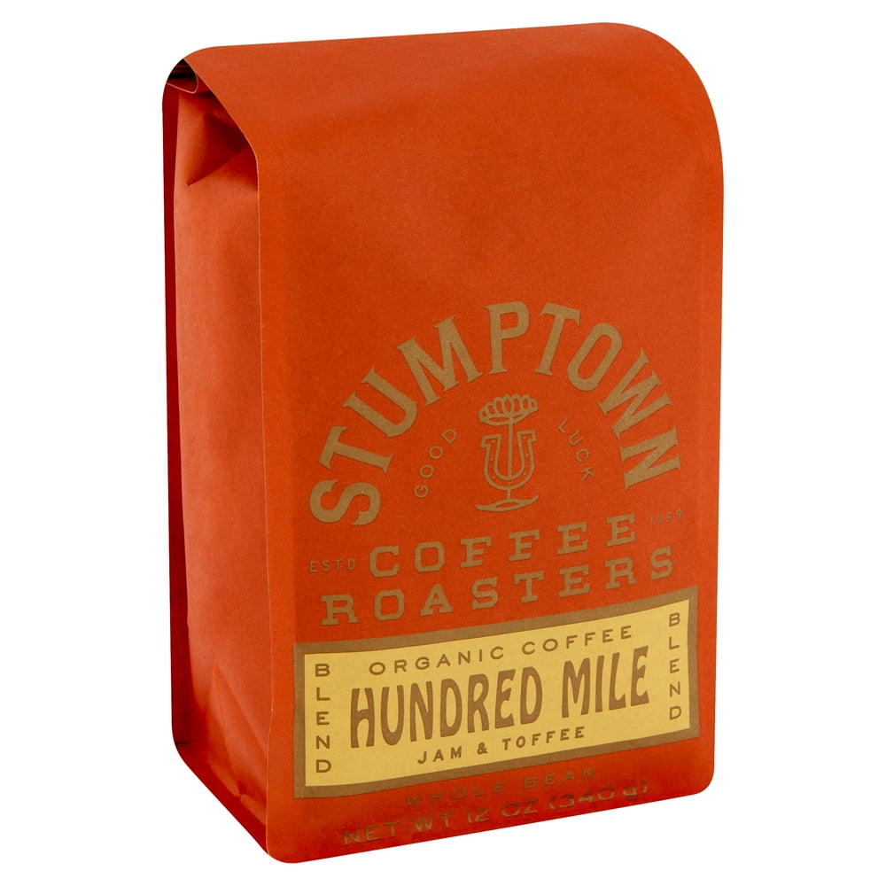 Stumptown Coffee Roasters Organic Hundred Mile Jam & Toffee Blend Whole Bean Coffee, 12 oz