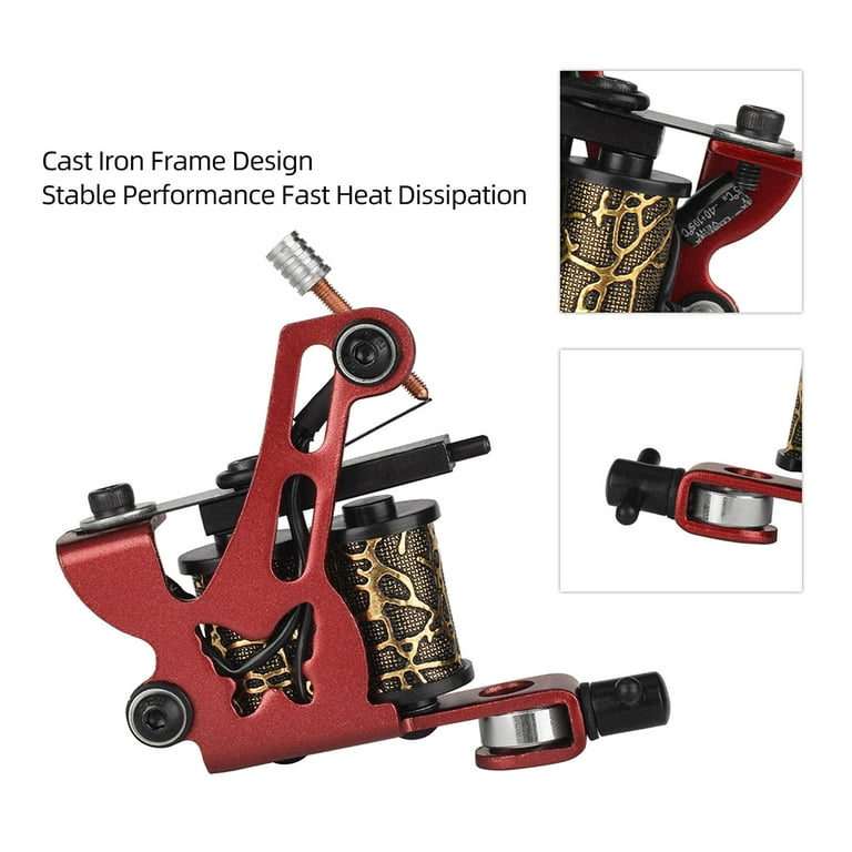 Tattoo Machine Shader & Liner 6 Colors Tattoo Motor Gun Kit  Professional Electric Makeup Tattoo Pen Machine For Tattooing