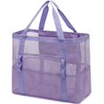 thumbnail image 1 of Mesh Beach Bag, Extra Large Beach Tote with Zipper Pocket Pool Bag for Cruise/Swim/Vacation Essentials, 1 of 8