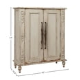 thumbnail image 2 of Bijou Hall 54" Tall 2-Door Storage Cabinet, Distressed White, 2 of 10