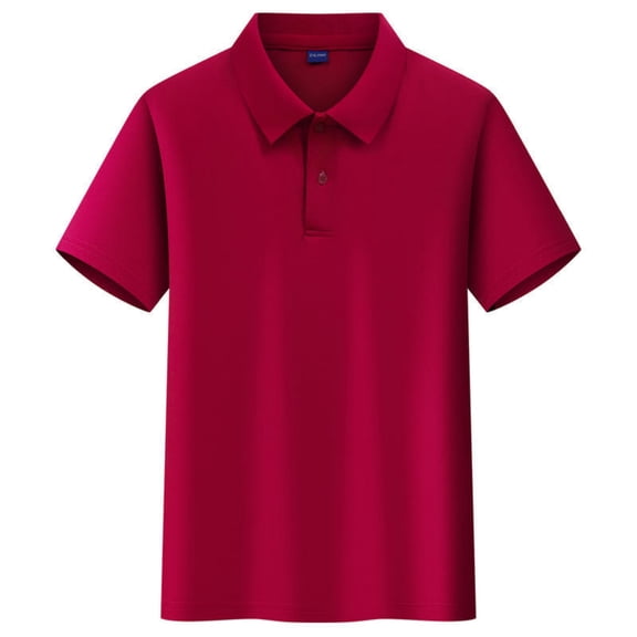 Hearthz Polo Shirts for Girls Solid Color Short Sleeve Preppy Shirts for Girls Lapel Collar Cute Fall Clothes for Teen Girls School Uniform Wine 5-6Y