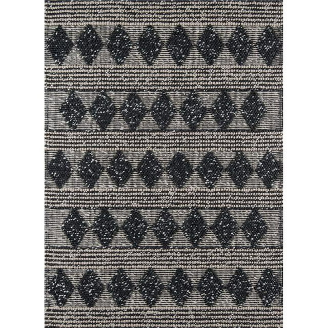 Momeni ANDESAND-1CHR6090 Hand Woven Andes Rectangle Area Rug, Charcoal - 6 x 9 ft.