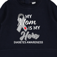 thumbnail image 3 of Inktastic My Mom is My Hero Diabetes Awareness Baby Sweatshirt, 3 of 4