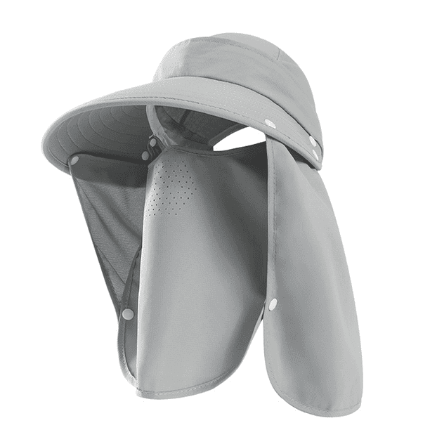 Sombreros de sol de verano con protección solar para hombres y mujeres, sombreros de pescador transpirables para pesca al aire libre, ala grande desmontable