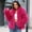 Hot Pink, variant on Womens Faux Fur Jacket Long Sleeve Open Front Collared Coat Soft Warm Cozy Comfortable Casual Daily Fall Winter Outerwear
