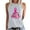 DT-White, variant on Women's Pink Ribbon Tank Top - Polyester Casual & Awareness Wear, Stylish for Events