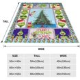 thumbnail image 2 of 3D Christmas Green Monster Throw Blanket, Plush Microfiber Christmas Blankets and Throws for Bed, Super Cozy Air Conditioned Blanket 40"*50" （100 * 130cm）, 2 of 4