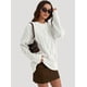 thumbnail image 4 of Suéteres de Cuello Redondo de Punto Extragrandes para Mujer M, 4 of 8