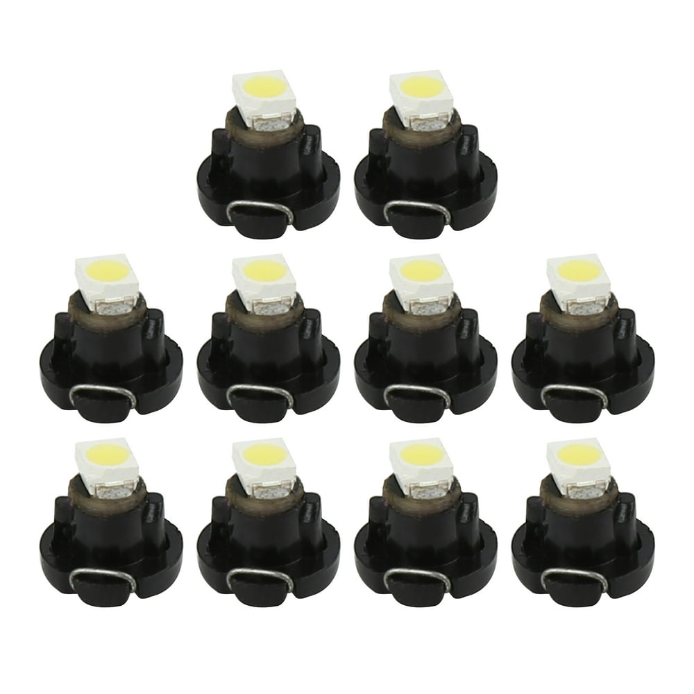 10Pcs T3 White 1210 LED Car Instrument Dash Cluster Gauge Bulbs