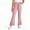 Pink, variant on Girls Ribbed Knit Flared Pants Summer Stretchy Split Bell Bottoms Lightweight Elastic Waist Soft Bootcut Trousers 2-10 Years
