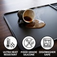 thumbnail image 5 of Silicone Coffee Mat for Countertop, 24”x16” with Dedicated Dish Drying Area, Coffee Bar Mat with Raised Edge, Coffee Maker Mat, Espresso Machine Mat, Coffee Station Mat, Bar Mat for Kitchen Counter, 5 of 6