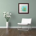 thumbnail image 3 of Trademark Fine Art "Blue Peony Light" Canvas Art by Color Bakery White Matte, Wood Frame, 3 of 4