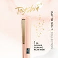 thumbnail image 3 of Tayshia by Conair Double Ceramic 1" Flat Iron Hair Straightener Peach CS224T, 3 of 12