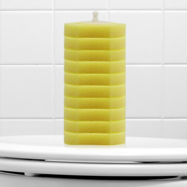 Cabeza De Cepillo De Baño Cabezales de repuesto desechables para escobillas de baño Suministros de limpieza para el hogar (10 piezas amarillas) Sywqhk Libre de BPA