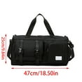 thumbnail image 5 of Women Man Sports Bag Gym Holdall Bag Duffle Bag with Shoes Compartment Travel Luggage Bag Dry & Wet pockets, 5 of 20