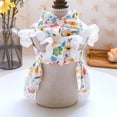 thumbnail image 6 of Summer Pet Floral Princess Dress For Dog Skirt Summer Sweet Lace Princess Dog Casual Short Sleeve Dresses York Clothes For Puppy, 6 of 6
