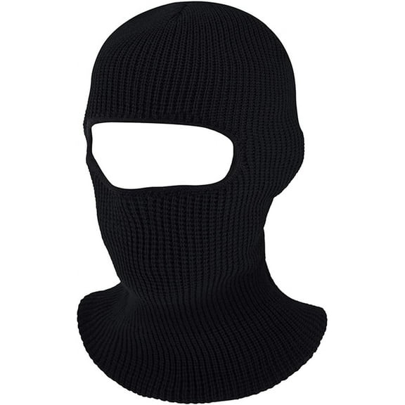 Viworld 1 Hole Knitted Full Face Cover Hat Ski Mask Soft Winter Balaclava Cap Warm Knit Outdoor Sport Cycling Hat