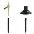 thumbnail image 4 of Pack de 6 luces solares para enchufes de tierra de vela | Lámparas LED para caminos de jardín exteriores | Llama parpadeante realista | Pértiga Larga Impermeable | Decoración de patio de césped en, 4 of 9
