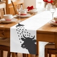 thumbnail image 5 of Cows Showering Cotton Linen Table Runner for Dining Kitchen, Modern Abstract Art Funny Animals Wedding Outdoor Party Tablerunners Decoration, Dresser Scarf Coffee Tablecloth Runners 13x70 Inches, 5 of 9