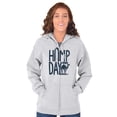 thumbnail image 4 of Hump Day Funny Camel Office Workout Zip Up Hoodie Men's Women's Brisco Brands S, 4 of 6