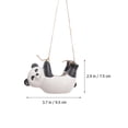 thumbnail image 5 of 1pc Panda Flowerpot Cerámica Bonsai Planta Accesorio en maceta para la decoración del hogar (Negro), 5 of 5