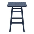 thumbnail image 4 of Costaelm Paradise 30" Square Outdoor Patio Bistro Bar Table With Umbrella Hole, Navy Blue, 4 of 9