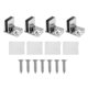 thumbnail image 2 of Paquete de 4 bisagras para puertas de vidrio, bisagras para gabinetes de vidrio, bisagras para vitrinas de vino y bisagras para exhibidores de vidrio s202412244871, 2 of 5