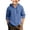 Blue, variant on Blekii Children's Button up Long Sleeve Plain Cotton Linen Hooded Shirt Beige 110