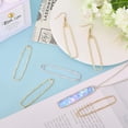 thumbnail image 5 of 20Pcs 2 Colors Alloy Open Back Bezel Big Pendants For DIY UV Resin Epoxy Resin Pressed Flower Jewelry Rectangle Mixed Color 60.5x14x1.5mm Hole: 4x2mm 10pcs/color, 5 of 7