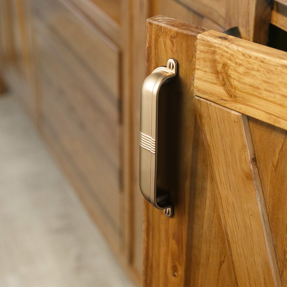 Goo-Ki 5''(128 MM) Hole Centers Champagne Bronze Cabinet Handles, Luxury Zinc Alloy Cabinet Cup Pulls for Dresser,Drawer,and Cupboard, 6 Pack