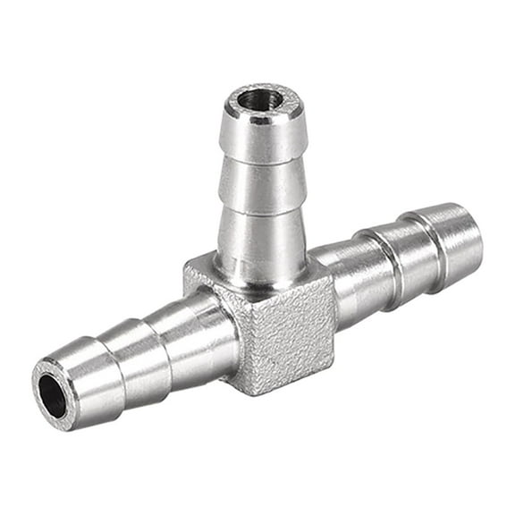 1/4-Inch (6mm) Hose ID Barb Fitting Stainless Steel 3 Way T-Shaped Union Home Brew Fitting