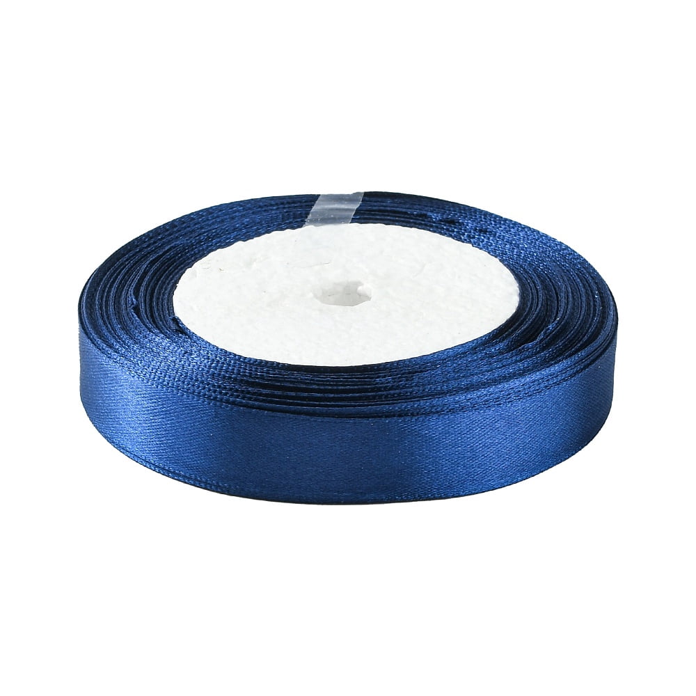 1 Group Single Face Satin Ribbon Dark Blue Size: about 5/8 inch(16mm) wide 25yards/roll(22.86m/roll) 250yards/group(228.6m/group)