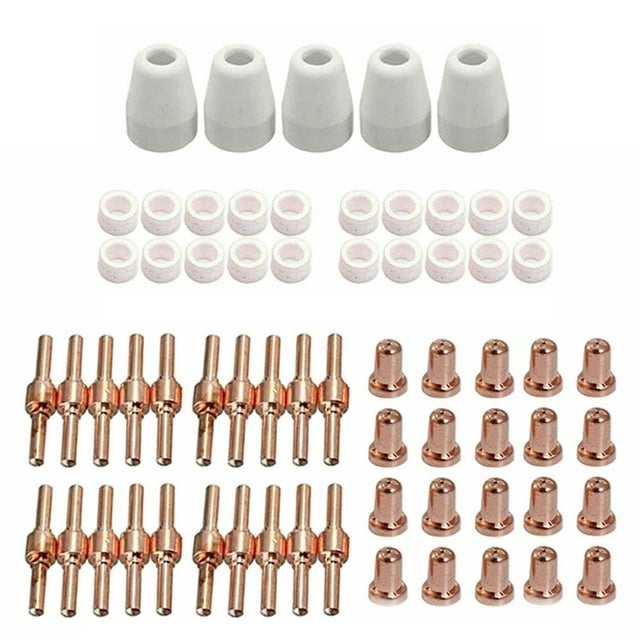 65 Pcs Embouts d'Électrode de Coupe Plasma PT-31 pour Pièces de Torche de Coupe Parkside