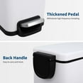 thumbnail image 4 of Slim Step-On Stainless Steel Trash Can Combo – 12 Gallon – Removable Inner Buckets – Soft-Close Lids – Space-Saving – Ideal for Kitchen, Bathroom, Office, 4 of 7