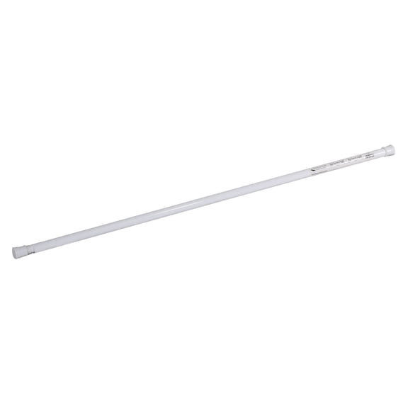 White Classic Adjustable Tension Shower Rod, No Drill, Expandable 36-63 in.