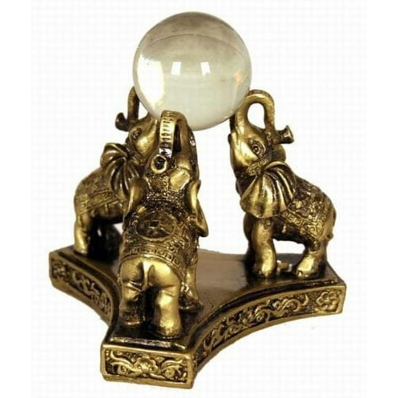 Fabulous Hong Tze Collection-Triple Elephants Playing Crystal Ball