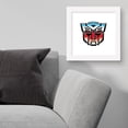 thumbnail image 4 of Gallery Pops Hasbro Transformers - Autobot Faction Icon Wall Art, White Framed Version, 12" x 12", 4 of 5
